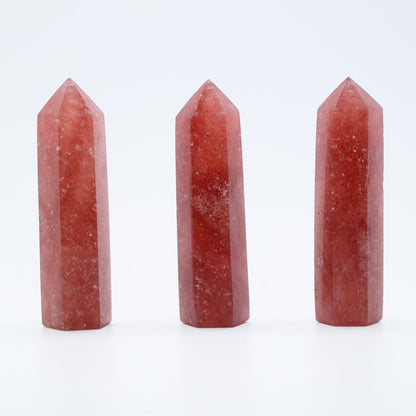 Angelstones Natural Smoky Quartz Gemstone Healing Crystal Hexagonal Pointed Reiki Chakra Faceted Prism Wand Carved Stone Figurine Home Decor