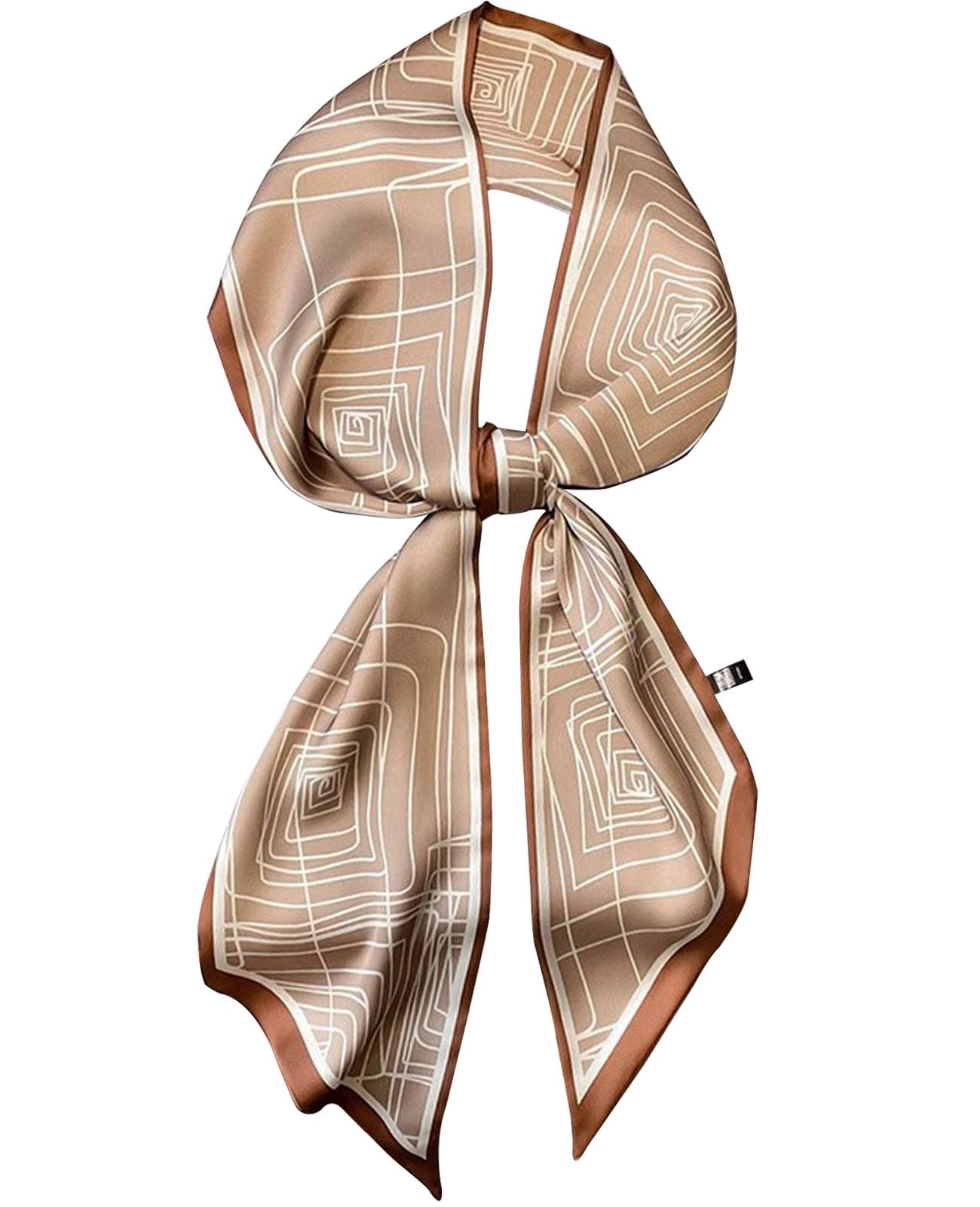 Mitzah Head Scarf  Mulberry Silk Imitation Women's 59" Fashion Neck Satin Scarfs for Bag 59 * 5.9”