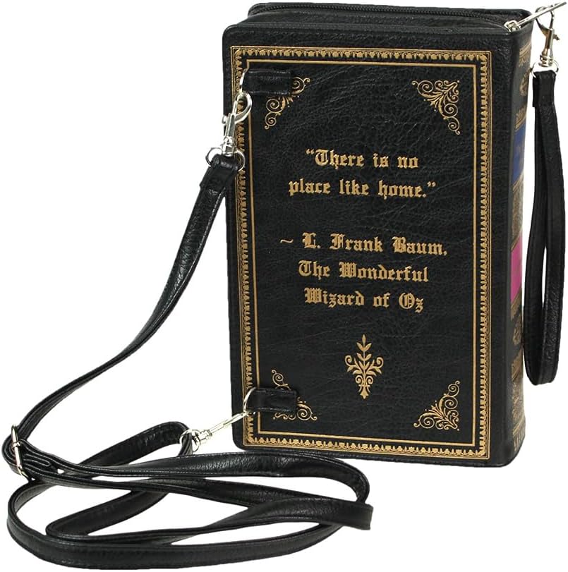Beauty and the Beast Book Handbag Black Vinyl Novelty Clutch Purse Crossbody Bag