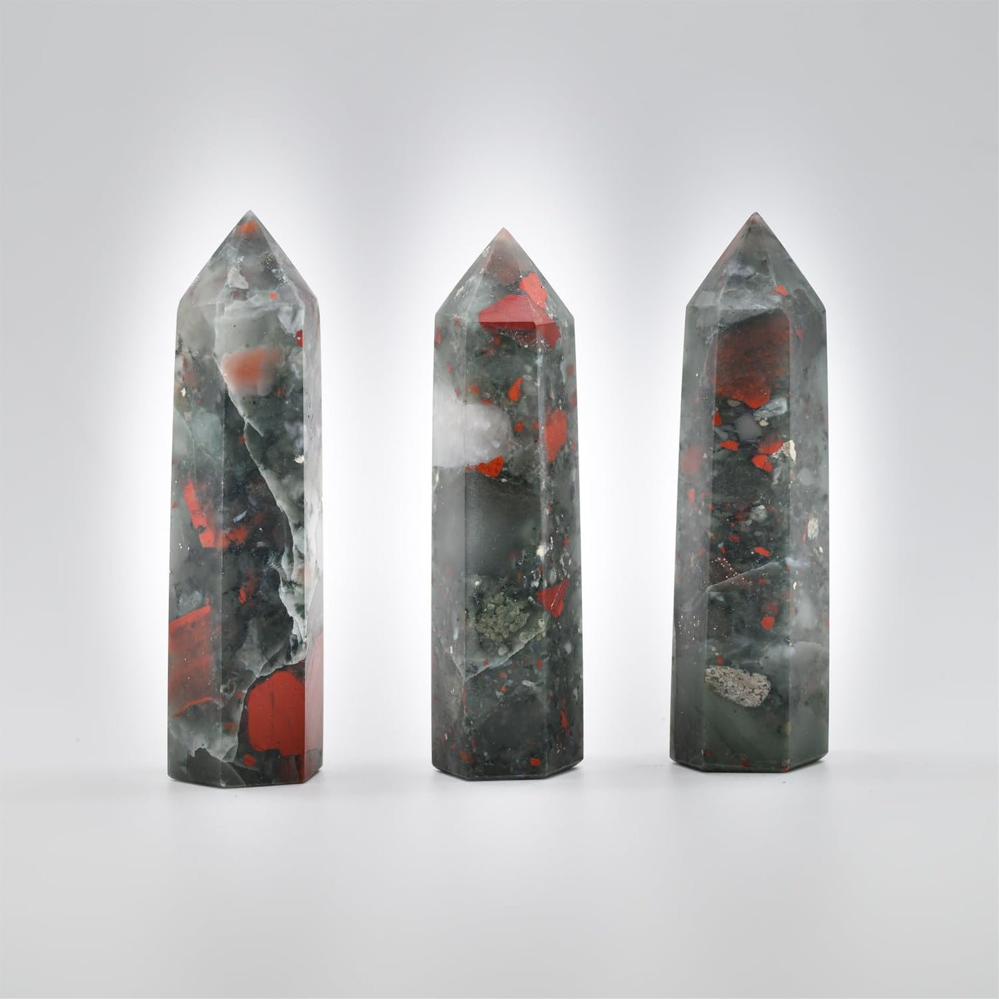 Angelstones Natural Smoky Quartz Gemstone Healing Crystal Hexagonal Pointed Reiki Chakra Faceted Prism Wand Carved Stone Figurine Home Decor