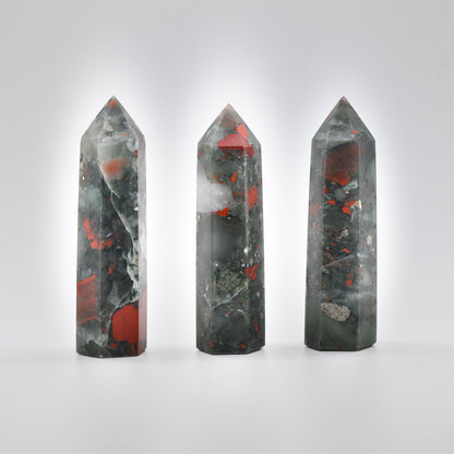 Angelstones Natural Smoky Quartz Gemstone Healing Crystal Hexagonal Pointed Reiki Chakra Faceted Prism Wand Carved Stone Figurine Home Decor