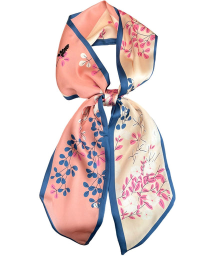 Mitzah Head Scarf  Mulberry Silk Imitation Women's 59" Fashion Neck Satin Scarfs for Bag 59 * 5.9”