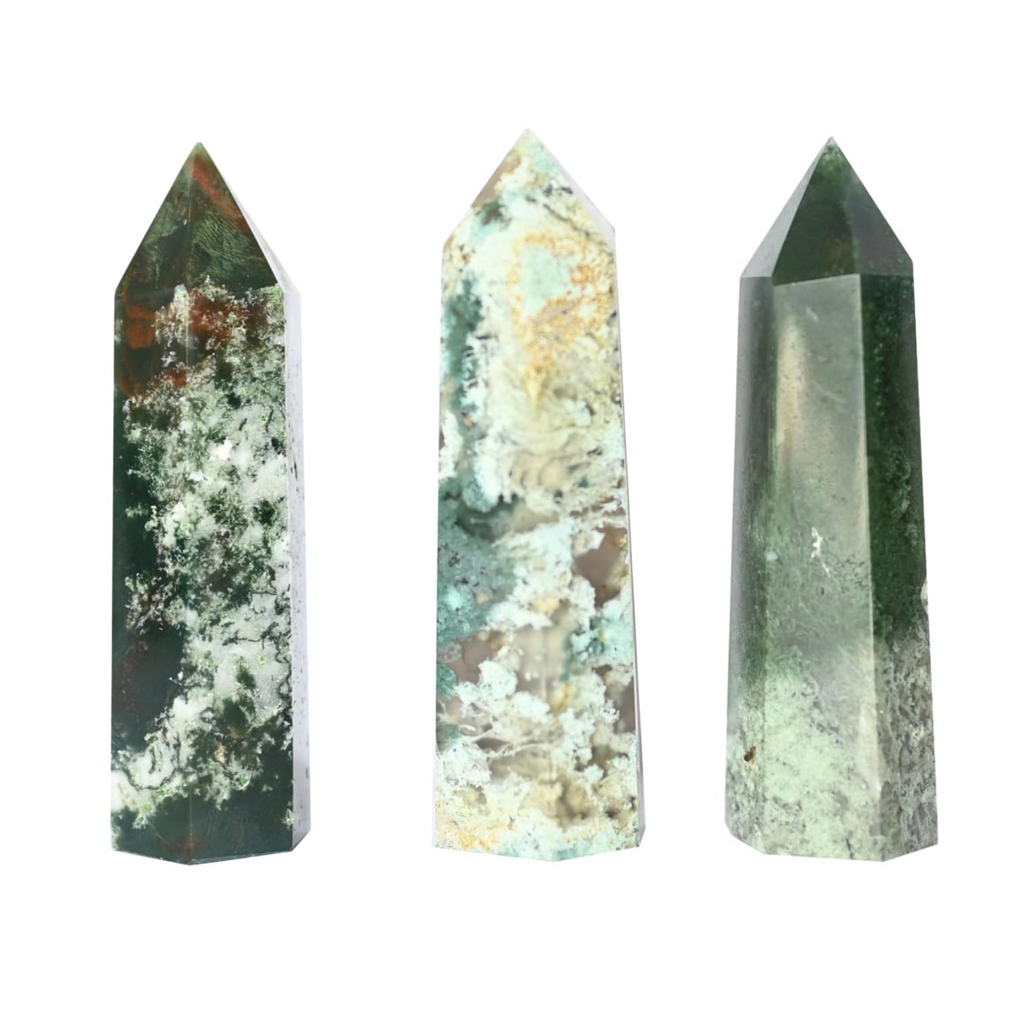 Angelstones Natural Smoky Quartz Gemstone Healing Crystal Hexagonal Pointed Reiki Chakra Faceted Prism Wand Carved Stone Figurine Home Decor