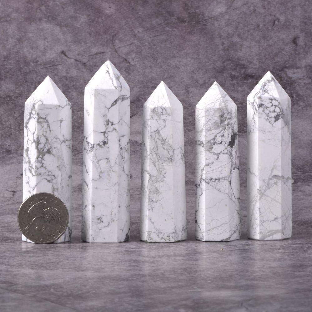 Angelstones Natural Smoky Quartz Gemstone Healing Crystal Hexagonal Pointed Reiki Chakra Faceted Prism Wand Carved Stone Figurine Home Decor