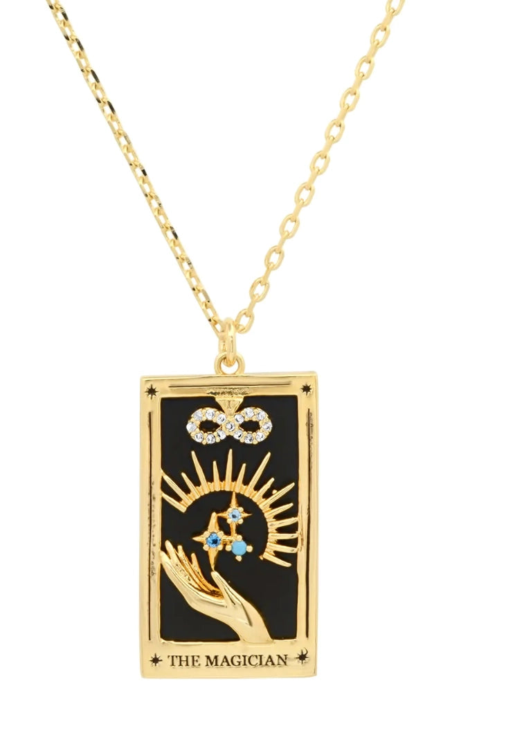Tarot Card Necklace 18K Plated Tarnish Proof Waterproof Hypoallergenic Stainless Steel