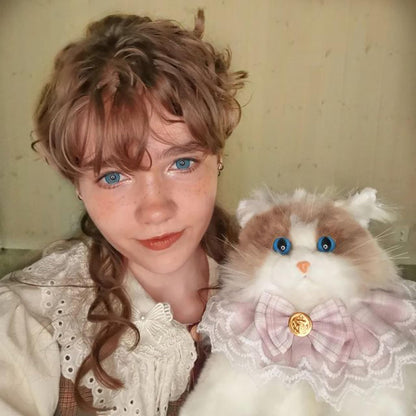 Chongker Cat Shaped Backpack - Handcrafted Stuffed Animals Plush Bag with Adjustable Shoulder, Crossbody, and Handbag Straps (MaineCoon Cat)
