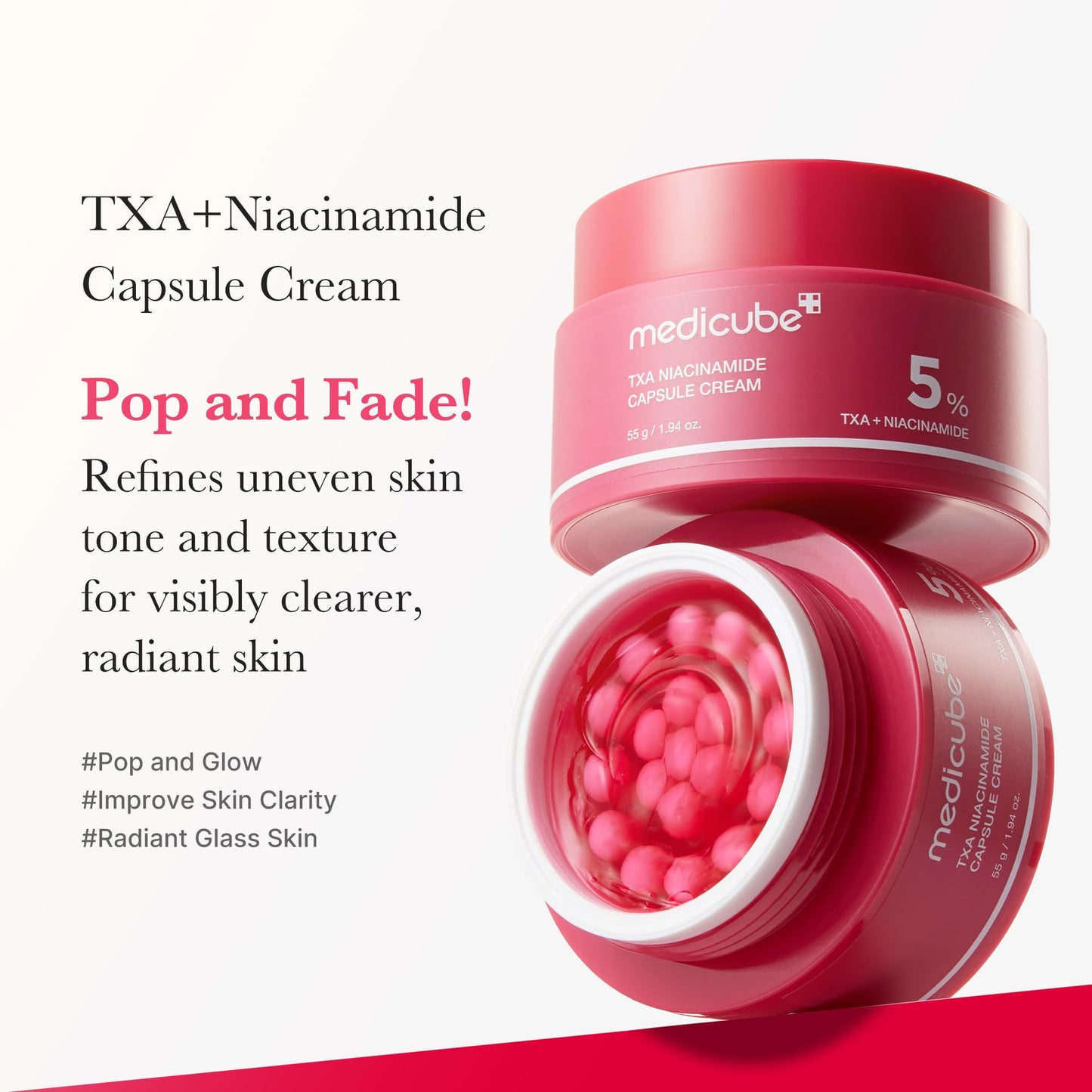 medicube Deep Vitamin C Golden Capsule Face Moisturizer - Liposome Capsules For Wrinkles, Skin Radiance - Transparent Gel for Glow Hydration - Korean Skin Care 1.94 oz