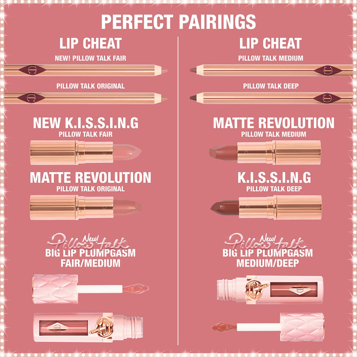 Charlotte Tilbury Pillow Talk Plumpgasm Lip Gloss - Hydrating Lip Plumper with Hyaluronic Acid & Plumpgasm Heat + Ice Technology for Juicy, Glossy Fullness