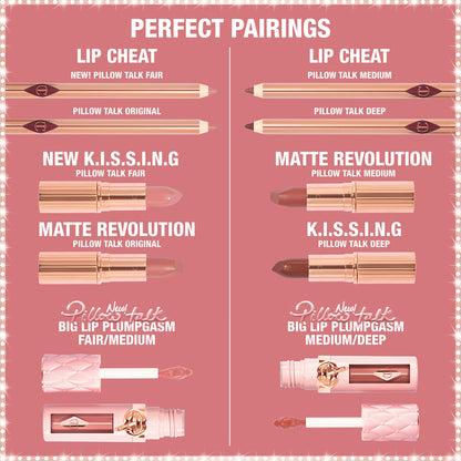 Charlotte Tilbury Pillow Talk Plumpgasm Lip Gloss - Hydrating Lip Plumper with Hyaluronic Acid & Plumpgasm Heat + Ice Technology for Juicy, Glossy Fullness