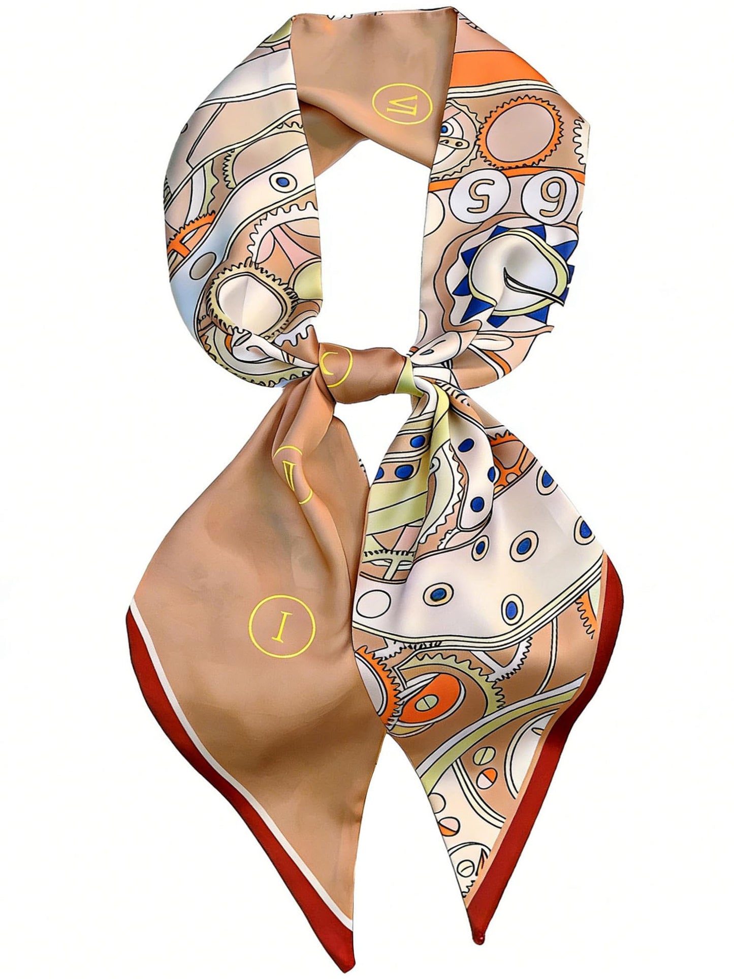 Mitzah Head Scarf  Mulberry Silk Imitation Women's 59" Fashion Neck Satin Scarfs for Bag 59 * 5.9”