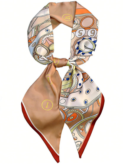 Mitzah Head Scarf  Mulberry Silk Imitation Women's 59" Fashion Neck Satin Scarfs for Bag 59 * 5.9”