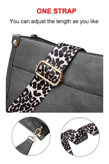 Crossbody Purse with Guitar Strap Zipped Pockets Handbag Shoulder Bag Vegan Leather Crossbody Bags for Women
