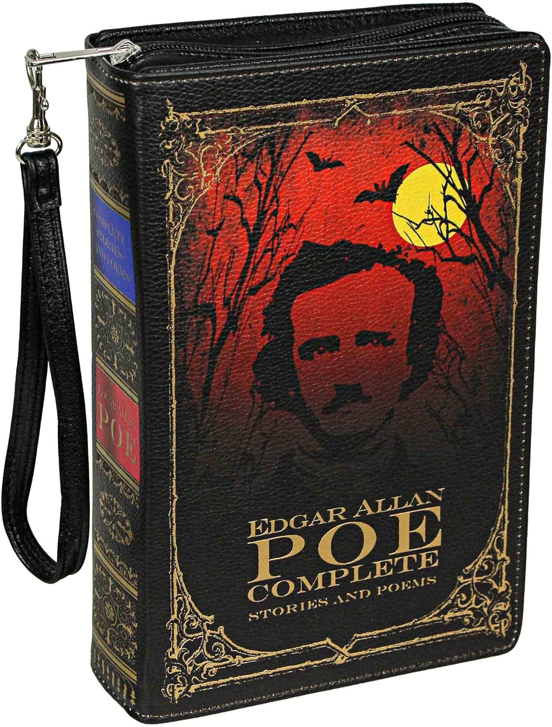 Beauty and the Beast Book Handbag Black Vinyl Novelty Clutch Purse Crossbody Bag