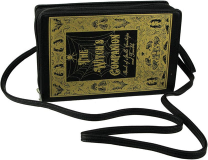 Beauty and the Beast Book Handbag Black Vinyl Novelty Clutch Purse Crossbody Bag