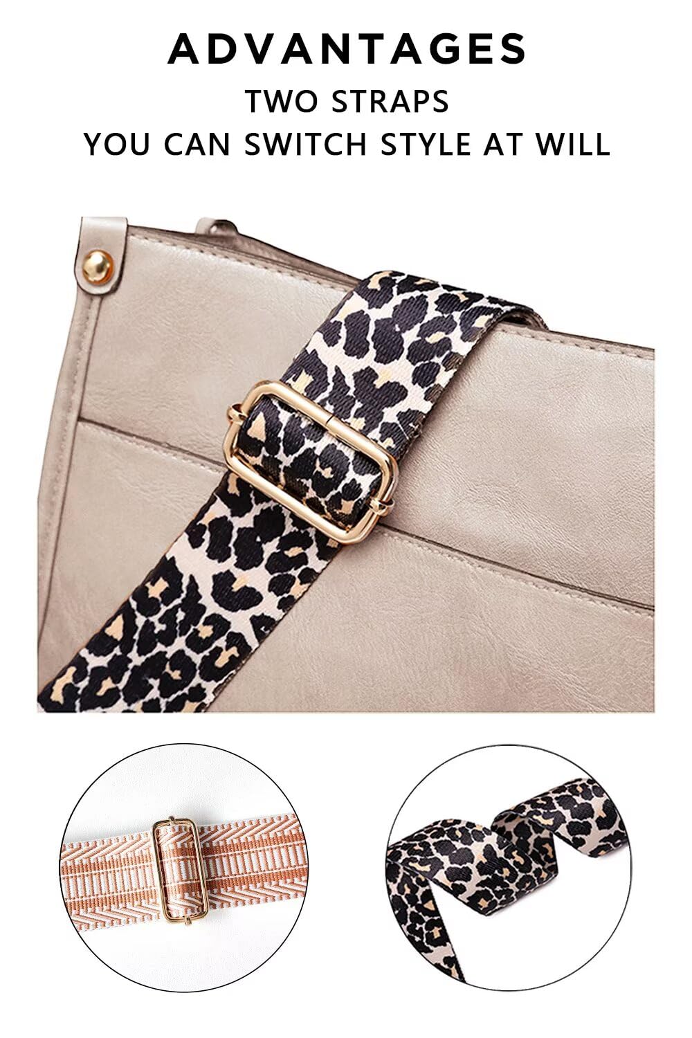 Crossbody Purse with Guitar Strap Zipped Pockets Handbag Shoulder Bag Vegan Leather Crossbody Bags for Women