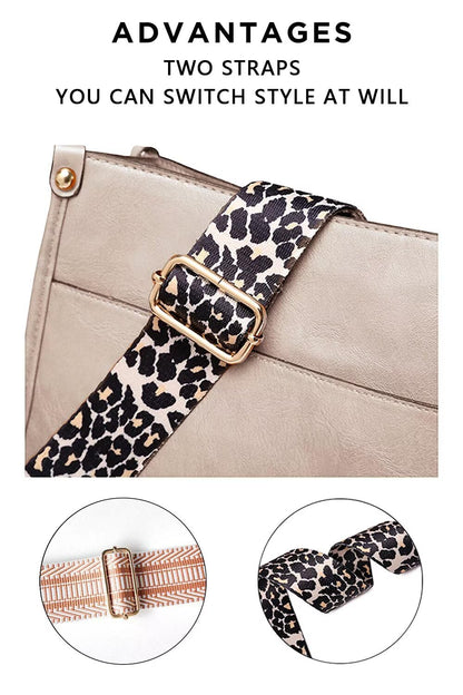 Crossbody Purse with Guitar Strap Zipped Pockets Handbag Shoulder Bag Vegan Leather Crossbody Bags for Women