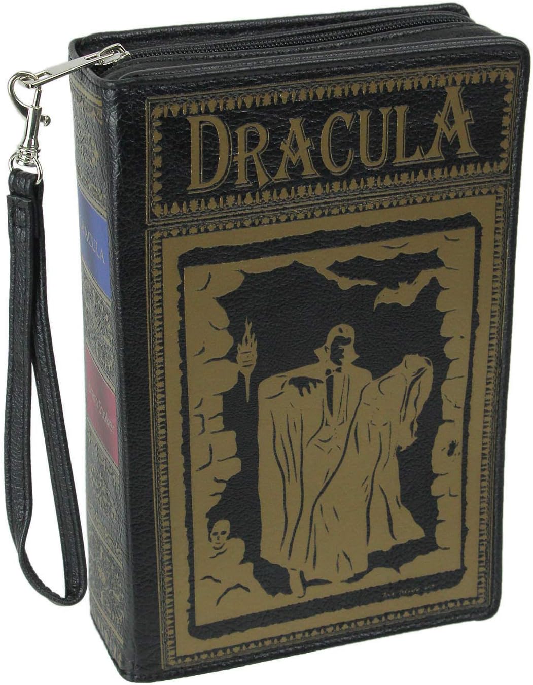 Beauty and the Beast Book Handbag Black Vinyl Novelty Clutch Purse Crossbody Bag