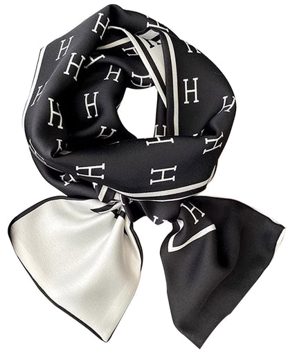 Mitzah Head Scarf  Mulberry Silk Imitation Women's 59" Fashion Neck Satin Scarfs for Bag 59 * 5.9”