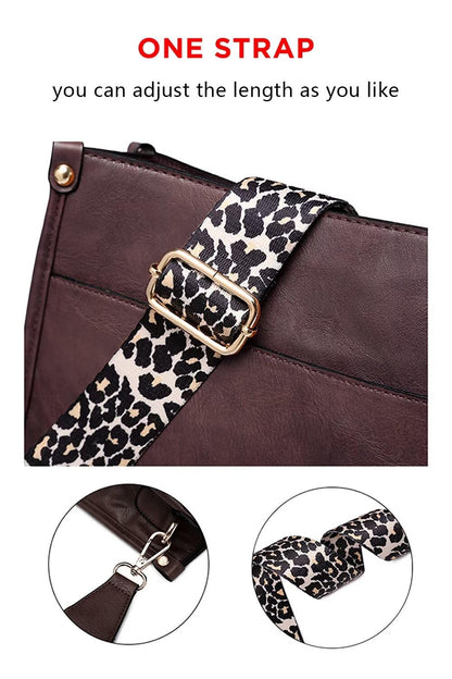 Crossbody Purse with Guitar Strap Zipped Pockets Handbag Shoulder Bag Vegan Leather Crossbody Bags for Women