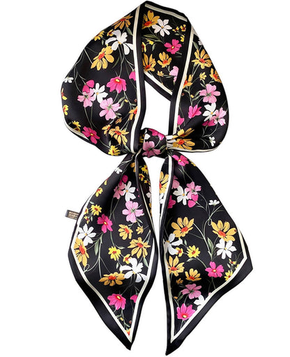Mitzah Head Scarf  Mulberry Silk Imitation Women's 59" Fashion Neck Satin Scarfs for Bag 59 * 5.9”