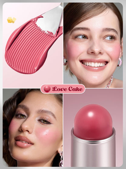 SHEGLAM Buttery Bliss Blush Stick Cream Milk Makeup Blush-Cherry Pick