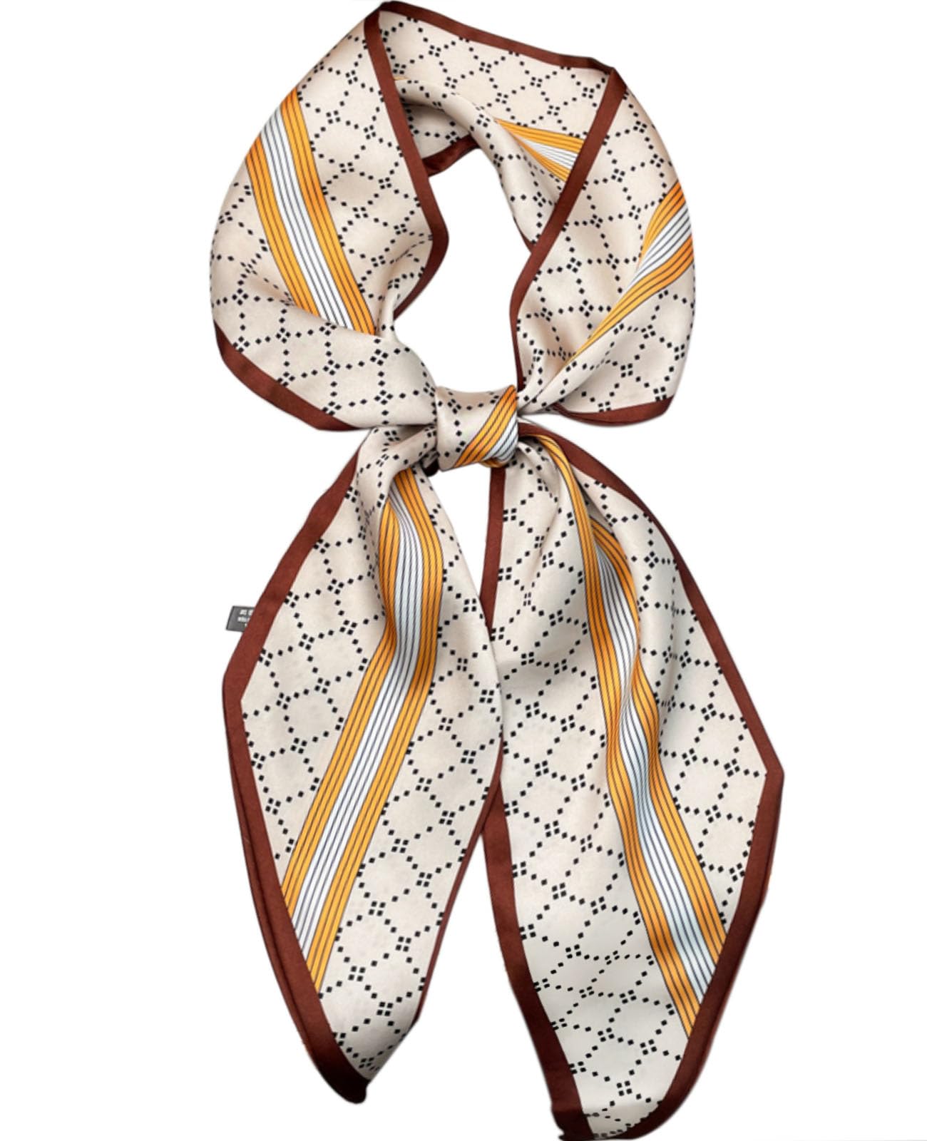 Mitzah Head Scarf  Mulberry Silk Imitation Women's 59" Fashion Neck Satin Scarfs for Bag 59 * 5.9”
