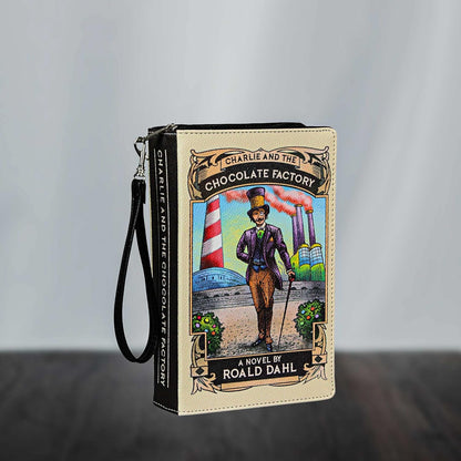 Beauty and the Beast Book Handbag Black Vinyl Novelty Clutch Purse Crossbody Bag
