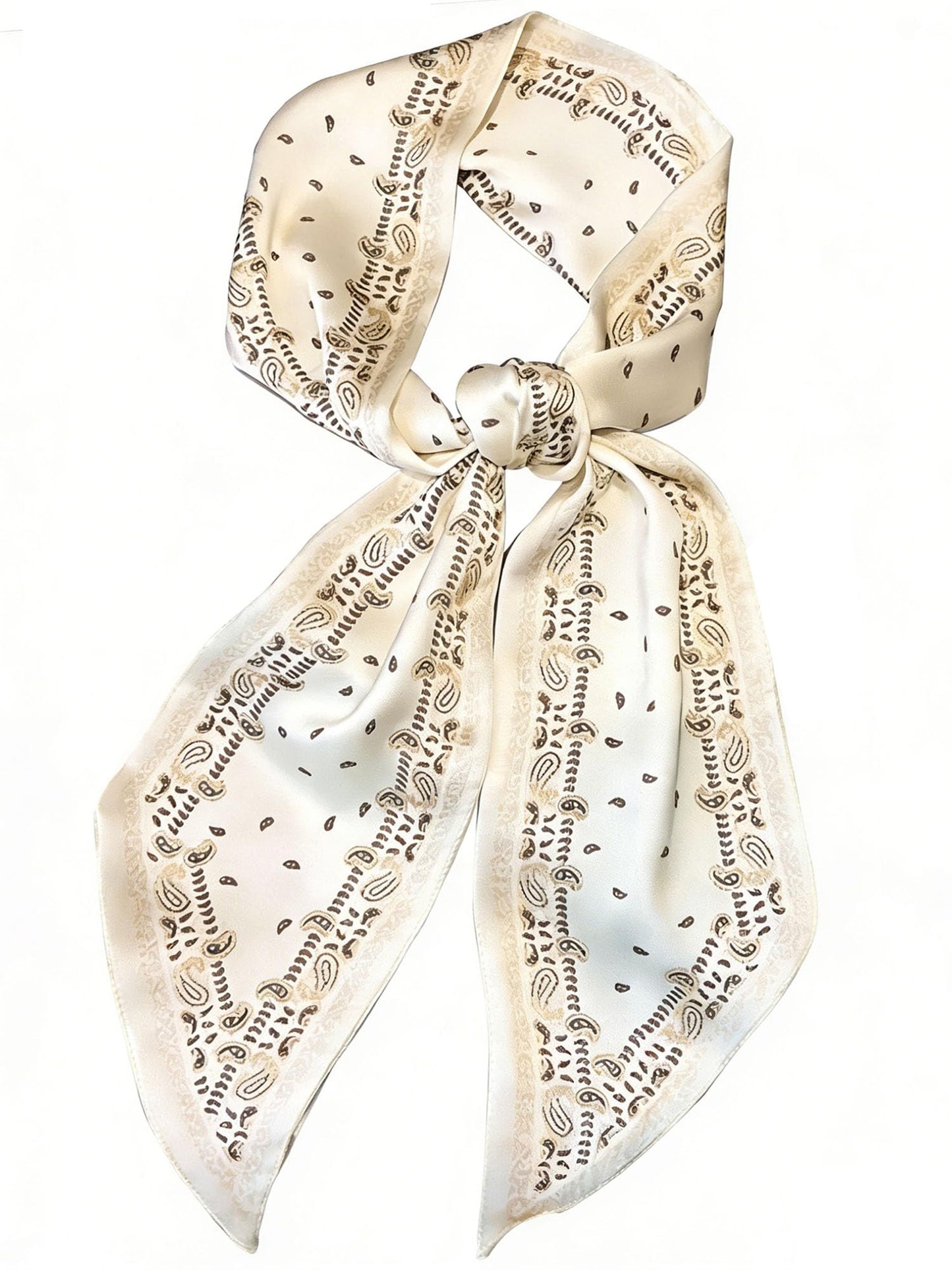 Mitzah Head Scarf  Mulberry Silk Imitation Women's 59" Fashion Neck Satin Scarfs for Bag 59 * 5.9”