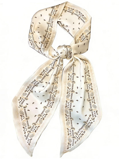 Mitzah Head Scarf  Mulberry Silk Imitation Women's 59" Fashion Neck Satin Scarfs for Bag 59 * 5.9”