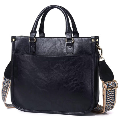 Crossbody Purse with Guitar Strap Zipped Pockets Handbag Shoulder Bag Vegan Leather Crossbody Bags for Women