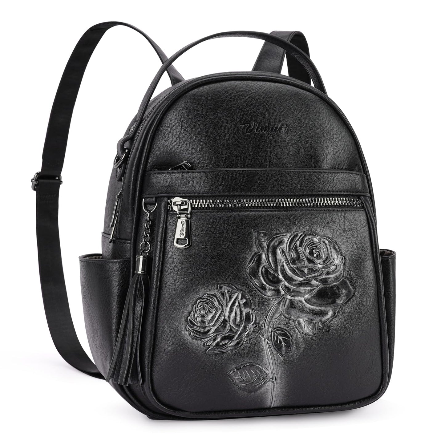Mini Mochila Bolso para Mujeres, Mochila Pequeña de Cuero Vegano Repujado, Mochilas de Moda, Mochilas de Día, Bolso de Hombro, Pequeño, Moderno