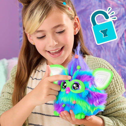 Furby Galaxy Edition, Glow in The Dark, 15 Fashion Accessories, Interactive Plush Toys for 6 Year Old Girls & Boys & Up, Voice Activated Animatronic (Amazon Exclusive)