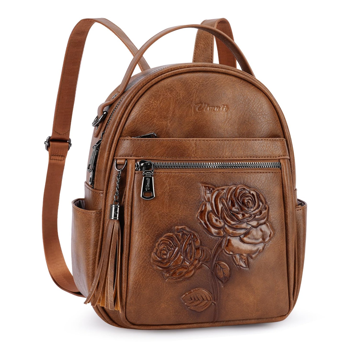 Mini Mochila Bolso para Mujeres, Mochila Pequeña de Cuero Vegano Repujado, Mochilas de Moda, Mochilas de Día, Bolso de Hombro, Pequeño, Moderno