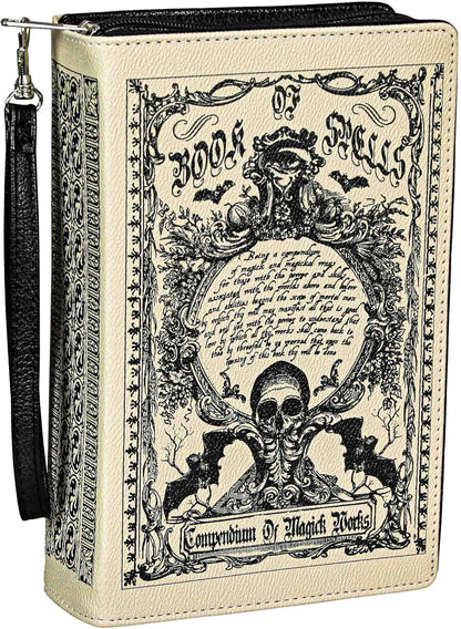 Beauty and the Beast Book Handbag Black Vinyl Novelty Clutch Purse Crossbody Bag