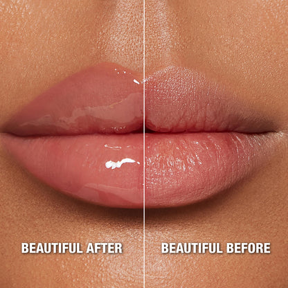 Charlotte Tilbury Pillow Talk Plumpgasm Lip Gloss - Hydrating Lip Plumper with Hyaluronic Acid & Plumpgasm Heat + Ice Technology for Juicy, Glossy Fullness