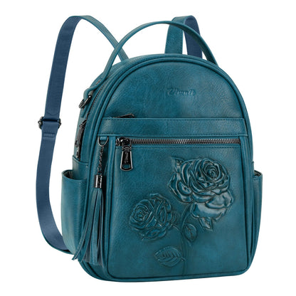 Mini Mochila Bolso para Mujeres, Mochila Pequeña de Cuero Vegano Repujado, Mochilas de Moda, Mochilas de Día, Bolso de Hombro, Pequeño, Moderno
