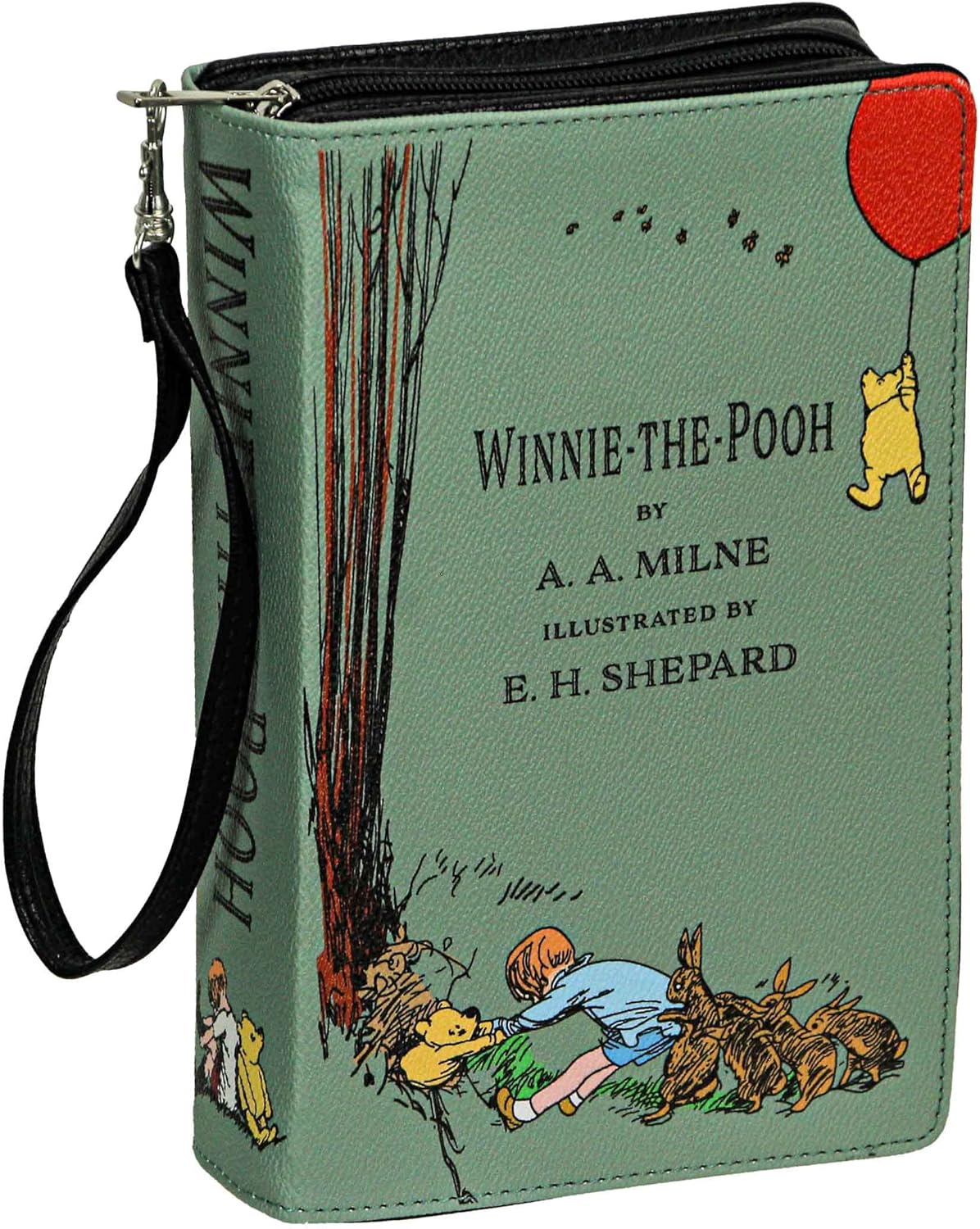 Beauty and the Beast Book Handbag Black Vinyl Novelty Clutch Purse Crossbody Bag