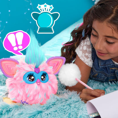 Furby Cotton Candy, 15 Fashion Accessories, Interactive Plush Toys for 6 Year Old Girls & Boys & Up, Voice Activated Animatronic, Pink & Blue