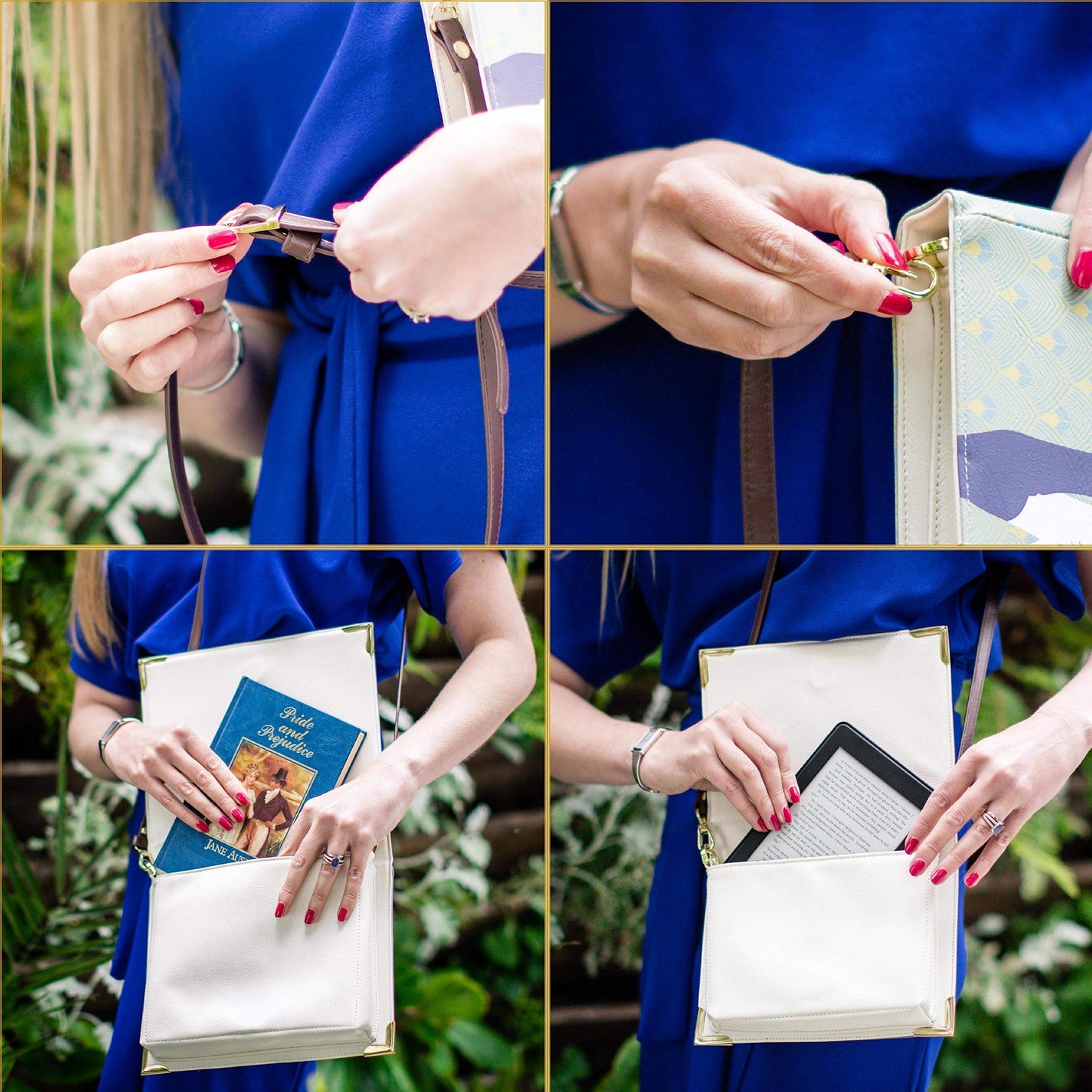 Book Purse Crossbody Purse Handbag for Book Lovers