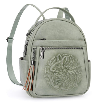 Mini Mochila Bolso para Mujeres, Mochila Pequeña de Cuero Vegano Repujado, Mochilas de Moda, Mochilas de Día, Bolso de Hombro, Pequeño, Moderno