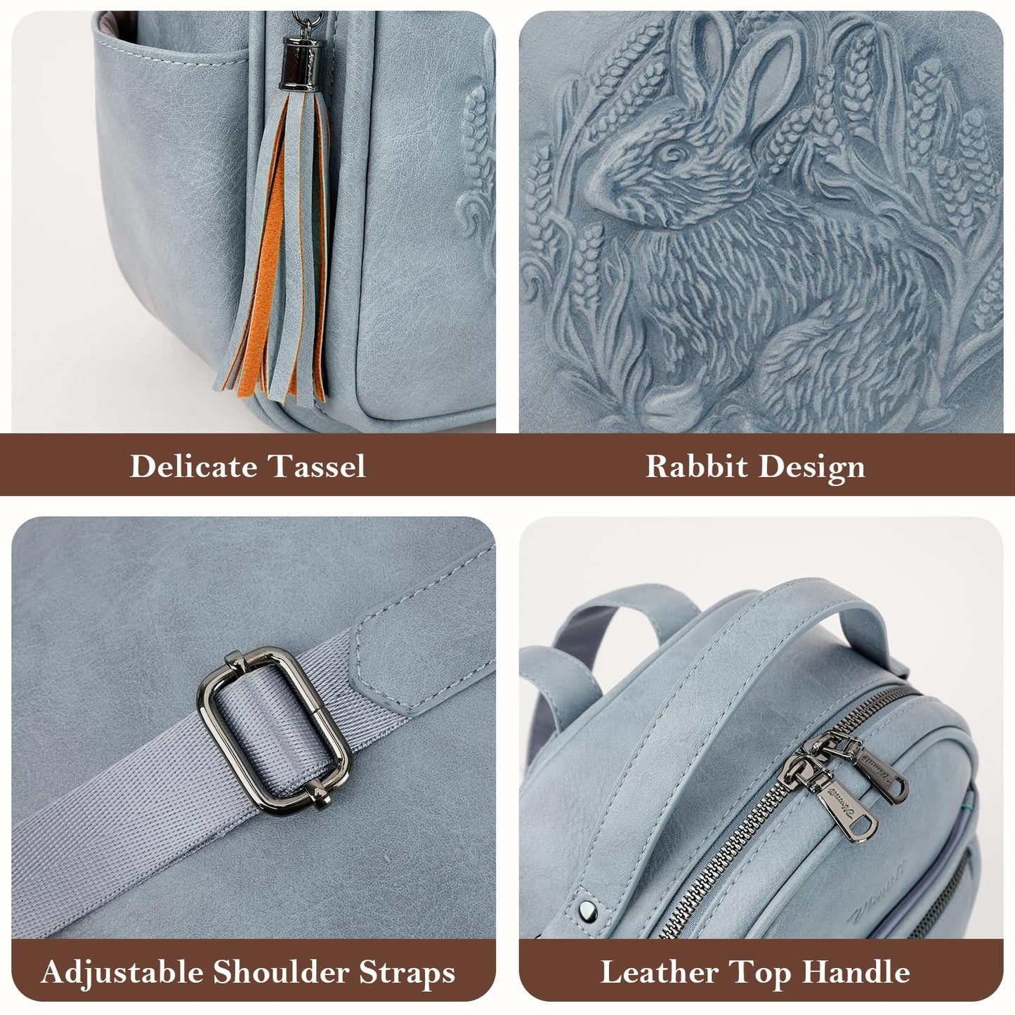 Mini Mochila Bolso para Mujeres, Mochila Pequeña de Cuero Vegano Repujado, Mochilas de Moda, Mochilas de Día, Bolso de Hombro, Pequeño, Moderno
