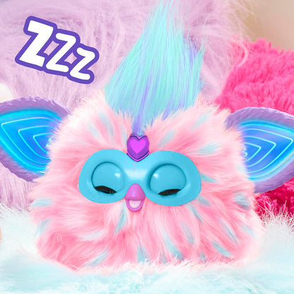 Furby Cotton Candy, 15 Fashion Accessories, Interactive Plush Toys for 6 Year Old Girls & Boys & Up, Voice Activated Animatronic, Pink & Blue