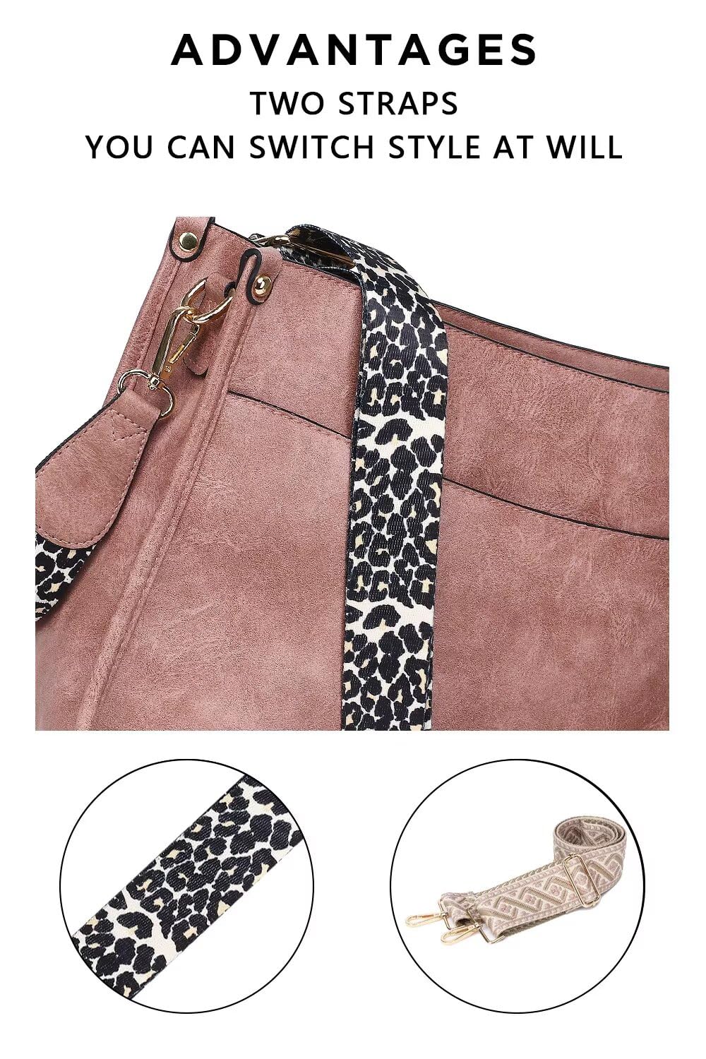 Crossbody Purse with Guitar Strap Zipped Pockets Handbag Shoulder Bag Vegan Leather Crossbody Bags for Women