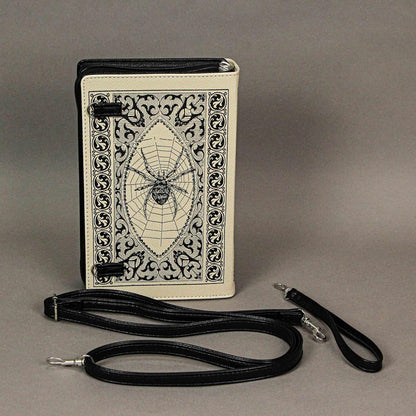 Beauty and the Beast Book Handbag Black Vinyl Novelty Clutch Purse Crossbody Bag