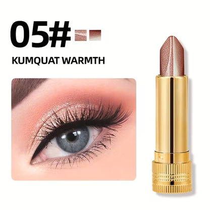 2-Color Eyeshadow Stick Durable Waterproof with Built-in Pearlescent Effect
