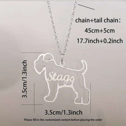 Personalized Dog Name Necklace Gift for Dog Parent