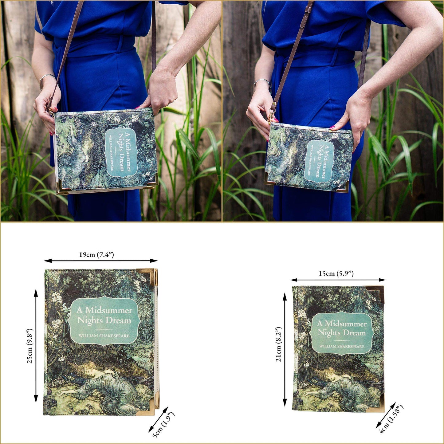 Book Purse Crossbody Purse Handbag for Book Lovers
