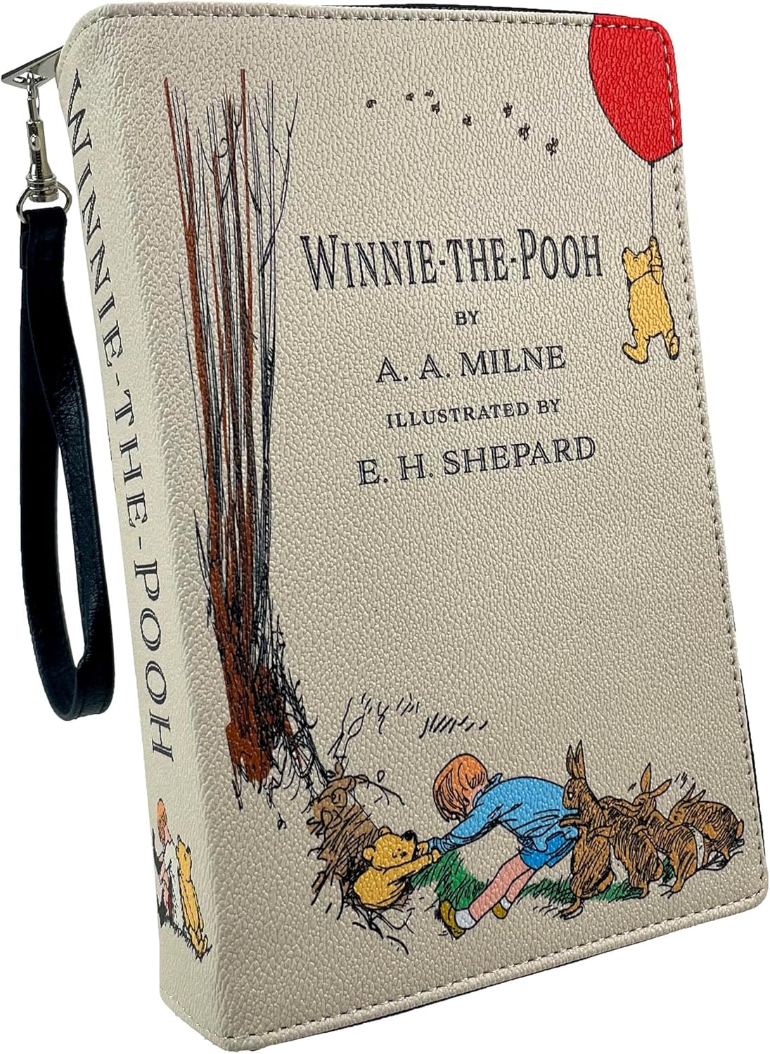 Beauty and the Beast Book Handbag Black Vinyl Novelty Clutch Purse Crossbody Bag