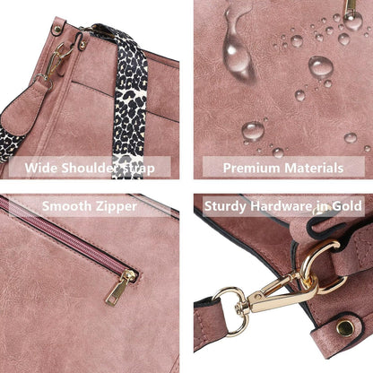 Crossbody Purse with Guitar Strap Zipped Pockets Handbag Shoulder Bag Vegan Leather Crossbody Bags for Women