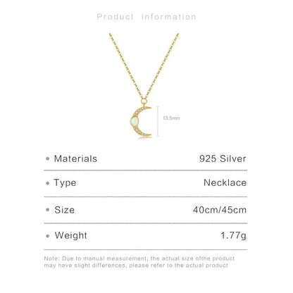 925 Sterling Silver Zircon cable chain Inlay Geometric Pendant Necklace - Canvas & Charms